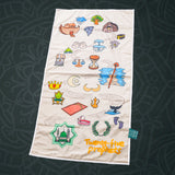 Kids Islamic Prayer Rug – 25 Prophets Stories with Quranic Symbols & Eco-Friendly Fabric