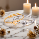 Islamic Muhammad Bracelet – Stainless Steel, Heart Shape, Gold & Silver