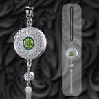 Islamic Car Hanging Ornament with Quranic Verses – Zinc Alloy Perfume Diffuser Pendant with Arabic Calligraphy "Salaam" & "Barakah" – Muslim Car Decor for Peace & Blessings
