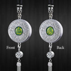 Islamic Car Hanging Ornament with Quranic Verses – Zinc Alloy Perfume Diffuser Pendant with Arabic Calligraphy "Salaam" & "Barakah" – Muslim Car Decor for Peace & Blessings