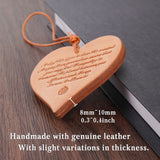 Islamic Leather Car Hanging – Quran Ayat, Dhikr, Handmade