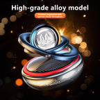 Solar-Powered Islamic Car Ornament – Rotating Bismillah Crystal Ball with Surah Al-Fatiha, Aromatherapy Diffuser & Silver/Red Colors