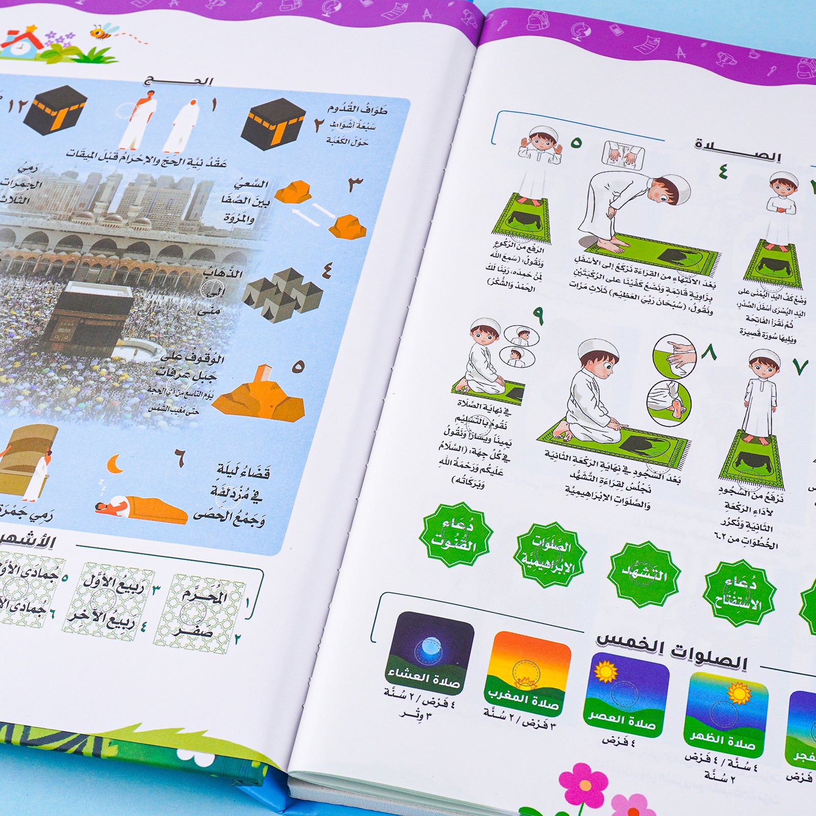 Islamic Audio Learning Book for Kids – Arabic & English, Prayer, Wudu, Umrah