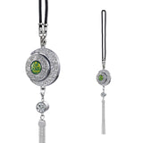 Islamic Star & Moon Car Hanging with Quranic Verses – Zinc Alloy Air Freshener