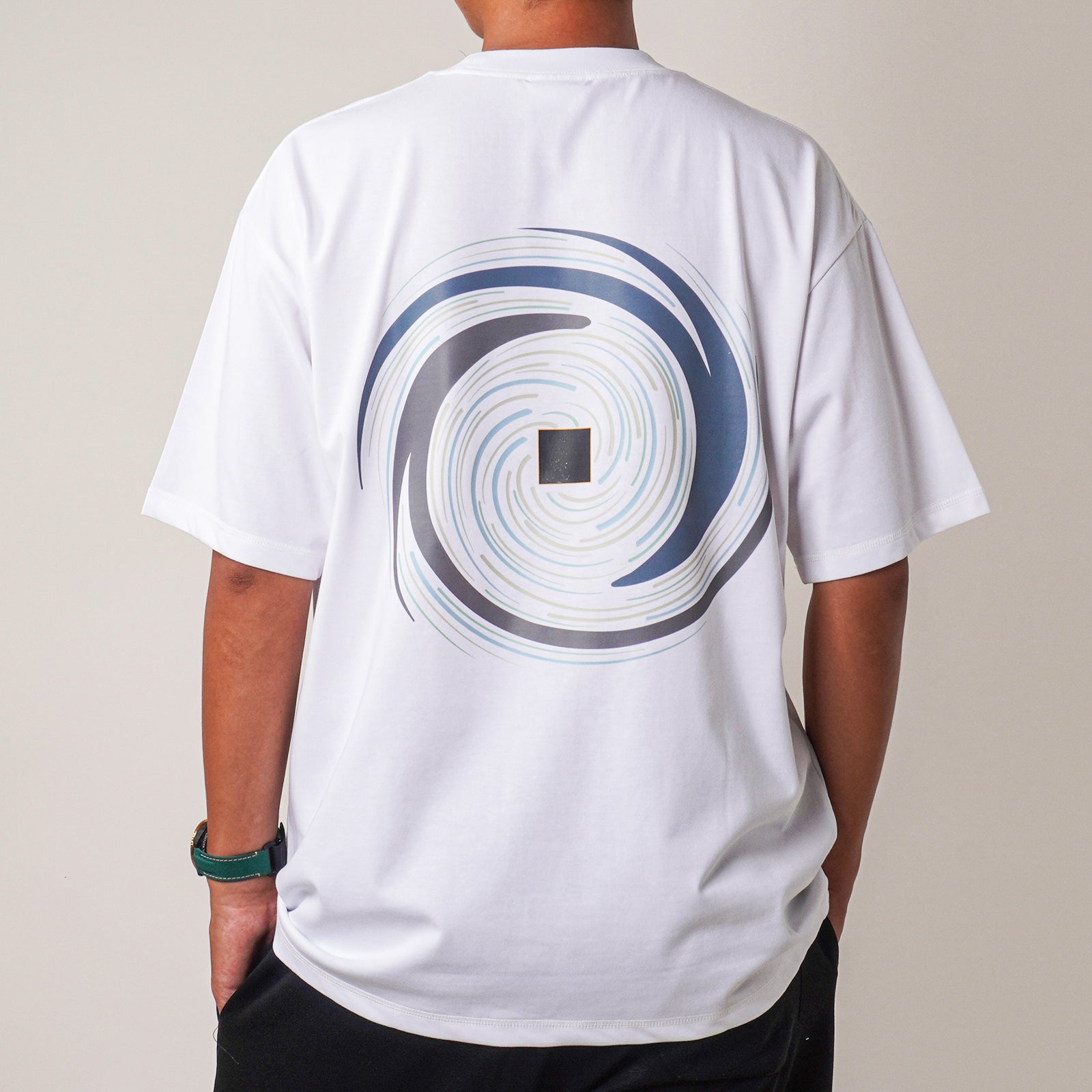 Tawaf T-Shirt | Islamic Hajj Ritual Art | Black & White Antimicrobial Tee