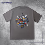 Arabic "Love" T-Shirt | Islamic Calligraphy Art | Grey Antimicrobial Cotton Tee