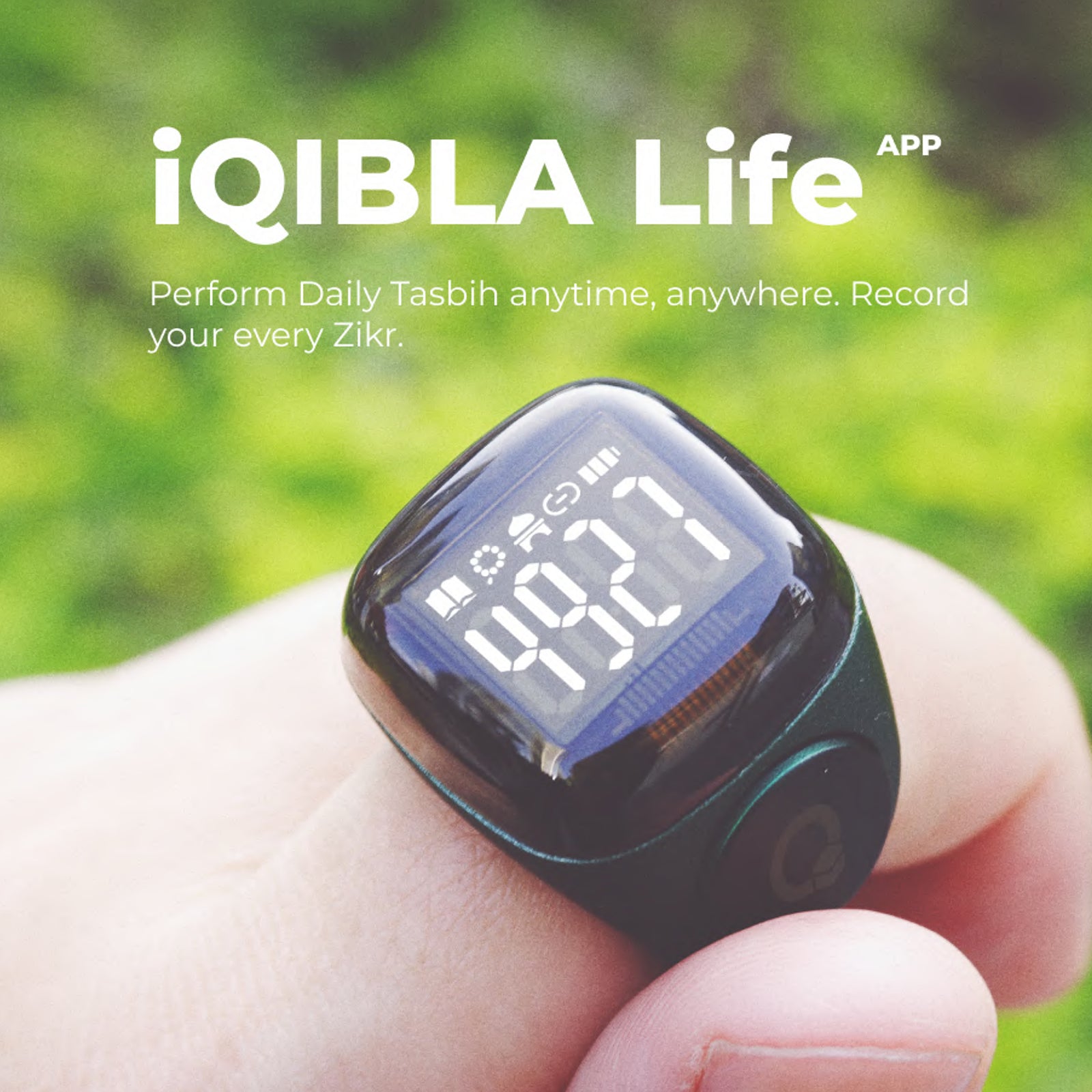 ZIKKER N01 Islamic Smart Ring - Digital Tasbih & Prayer Reminder with App | iQIBLA