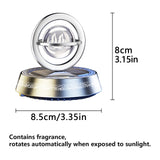 Islamic Solar Car Ornament – Bismillah Crystal Ball with Ayat al-Kursi & Fragrance Wood