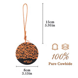 Islamic Car Hanging Ornament – Genuine Leather with Arabic Dua & Blessing