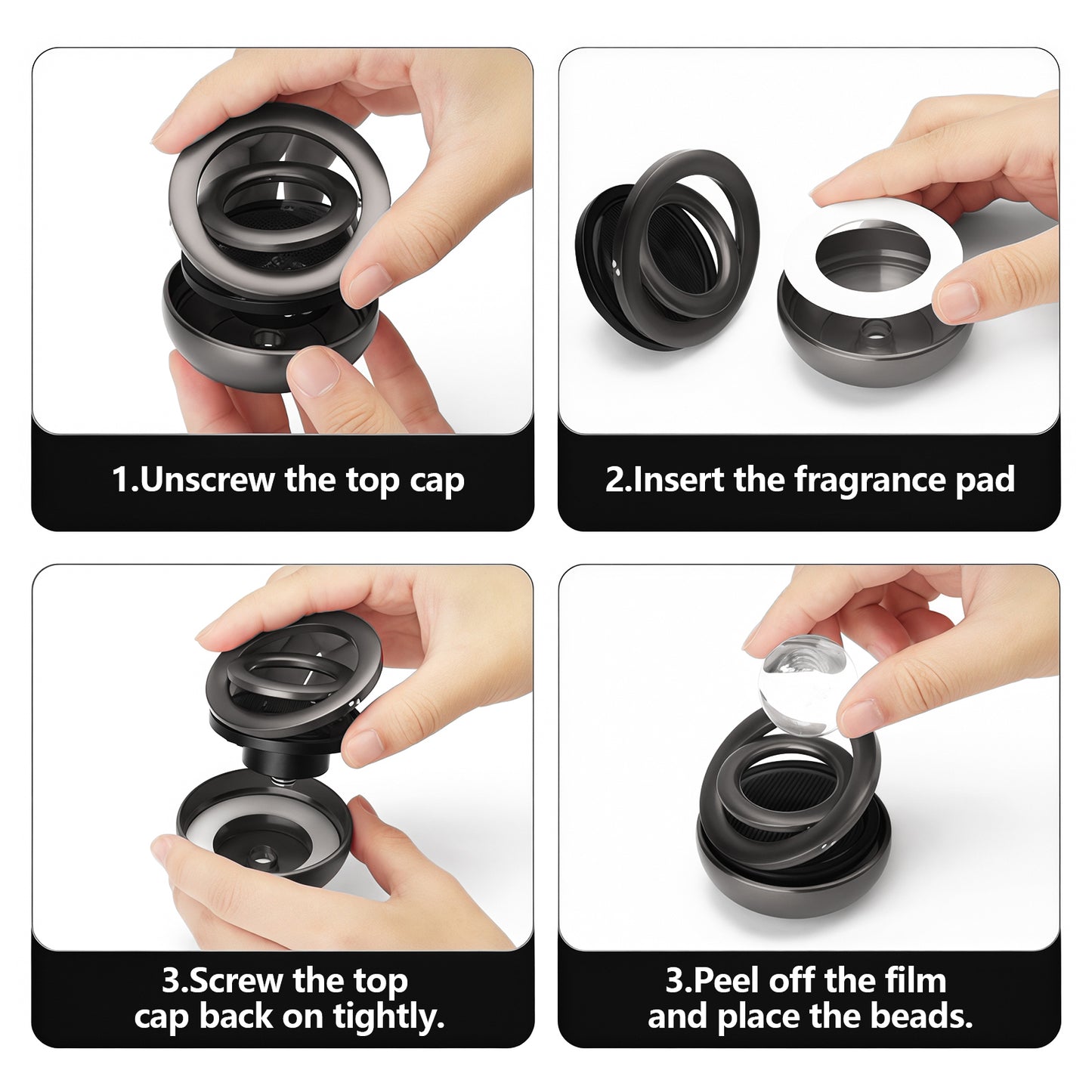 Islamic Car Ornament with Solar Rotating Crystal Ball & Quranic Ayat al-Ikhlas