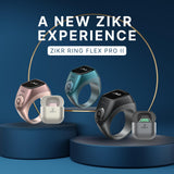 ZIKKER F04 Islamic Smart Ring - Quran Compass, Prayer Time Reminder & Iqbal Finder | iQIBLA