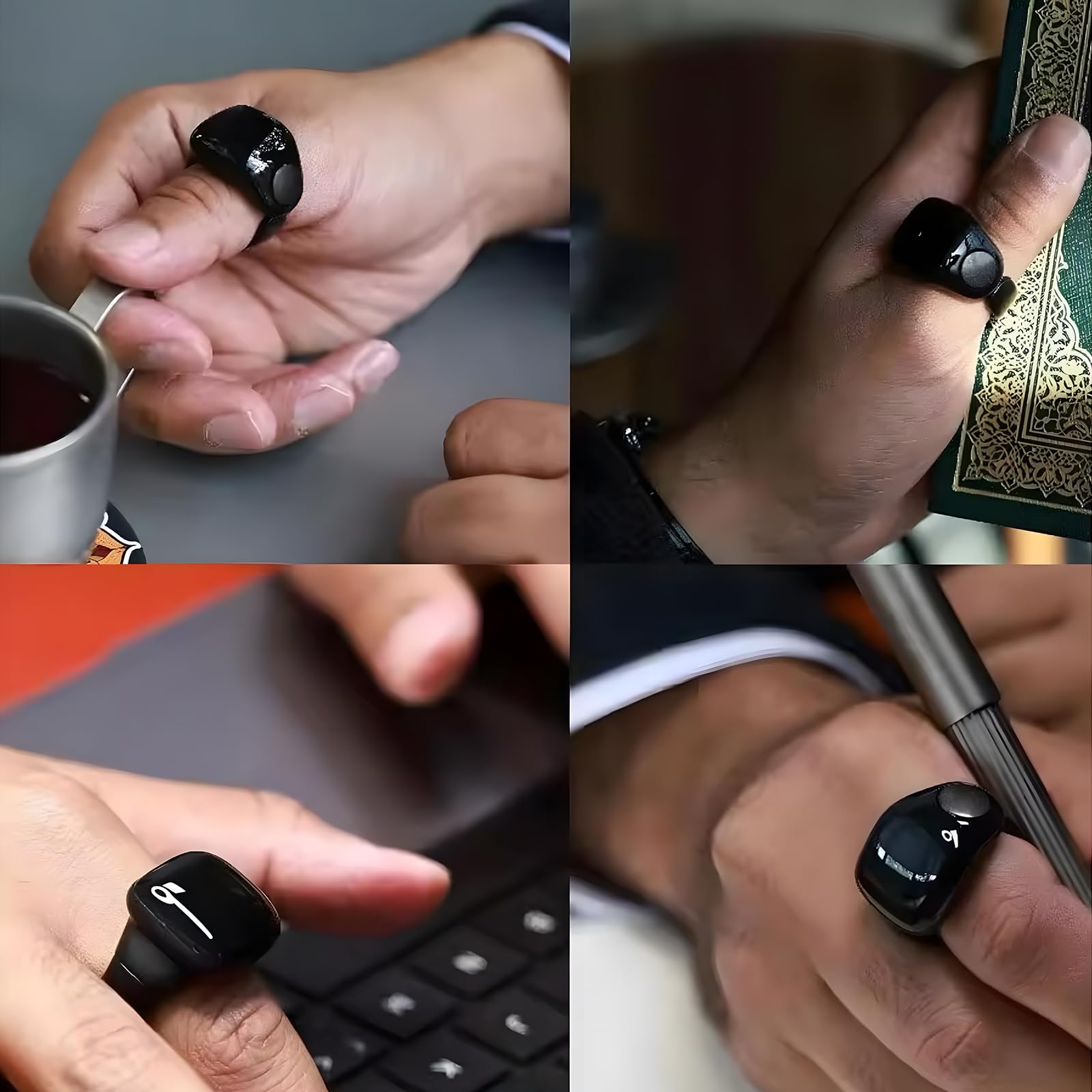 WESLAMIC iTasbih Salam Smart Ring - Digital Tasbih Counter & Prayer Reminder | IP67 Waterproof