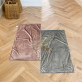 Couple Prayer Rug – Arabic Love Letter Embroidery, Eco-Friendly Dual Layer